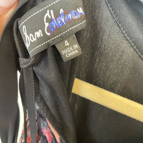 NWT Sam Edelman Floral Black Midi Maxi Dress size 4 - Picture 10 of 10